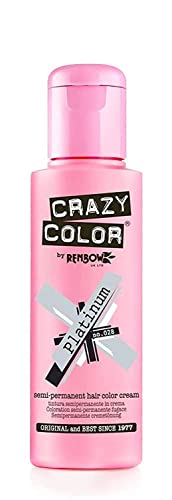 Renbow Crazy Color Semi Permanent Hair Color Cream Platinum No.28 100ml