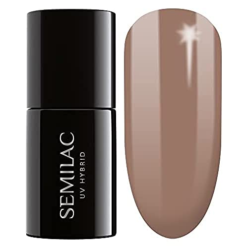 SEMILAC Gel Nail Polish | Long Lasting and Easy to Apply | Perfect for Home and Professional Manicure and Pedicure - 002 Delicate French UV Gel N
