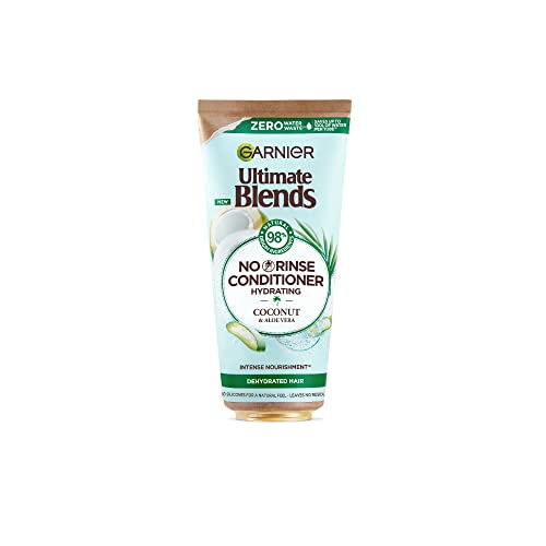 Garnier Ultimate Blends Coconut & Aloe, Hydrating No-Rinse Conditioner, For Normal Hair, 100% Vegan Formula, 200ml