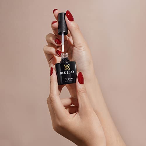 Bluesky Gel Nail Polish, Top Coat, Clear, Long Lasting, Chip Resistant, 10 ml (Requires Curing Under UV LED Lamp)