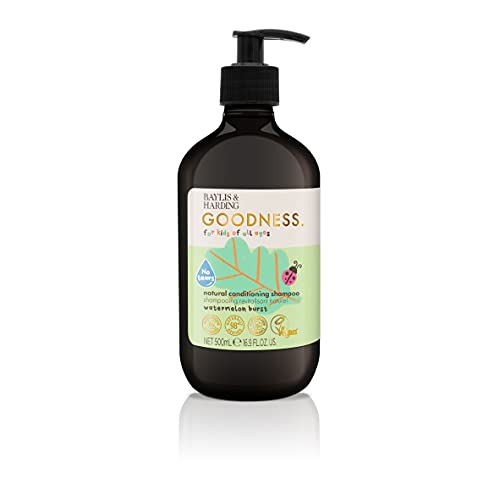 Baylis & Harding Goodness Kids Watermelon Burst No Tears Natural Conditioning Shampoo 500ml, (Pack of 3) - Vegan Friendly