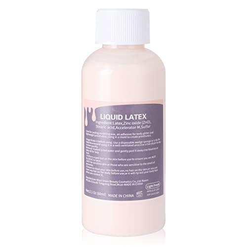 Mysense Liquid Latex SFX Makeup,Halloween Moster Zombie Special Effects Makeup For Scar Cut Wound Peeling Skin Wrinkes Stipples Burns Blisters,Li