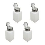 4 Pcs Alcohol Hydraulic Bottle Nail Polish Remover Pump Dispenser Face wash Baby Bottle Nail Polish and Makeup Remover Liquid Bottle