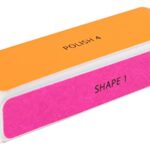 ColourBurst 4 Way Nail Buffing Block – Manicure Essential Tool, Adds a Brilliant Shine to Nails. Perfect Stocking Filler. (Assortment: Colour May