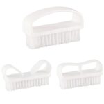 Nail Brush Fingernail Cleaning Brush Plastic Handle & Soft Bristle Scrubbing Dust Removal Nail Brushes Nail Cleaner Nail Manicure Dust Brush Idea