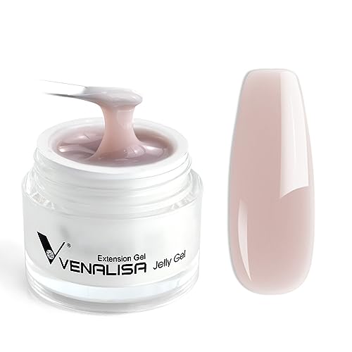 VENALISA 50ml Builder Base Gel Nail Gel Kit Nail Art Acrylic French Nails Smoke Nude Pink Natural Color Builder Nail Extend Gel…