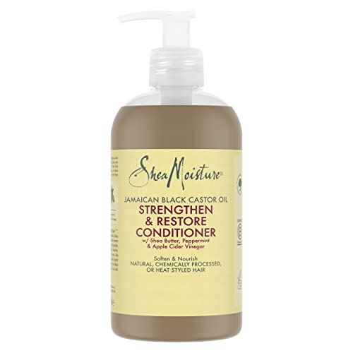 SheaMoisture Jamaican Black Castor Oil Strengthen & Restore Conditioner no silicones or sulphates for chemically processed, heat styled or natura
