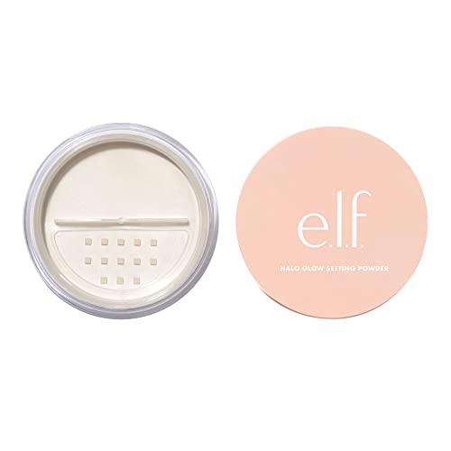 e.l.f., Halo Glow Setting Powder, Silky, Weightless, Blurring, Smooths, Minimizes Pores and Fine Lines, Creates Soft Focus Effect, Light, Semi-Ma