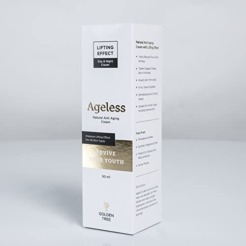 Golden Tree Ageless Anti-Wrinkle Face Cream - Anti-Aging Day and Night Face Cream - Skincare Formula Raises Collagen & Elastin Levels - Improves