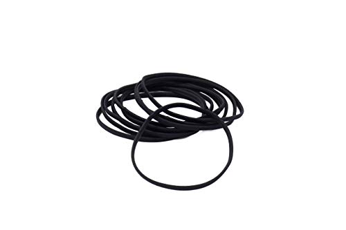 Big Hair Tools XXL Size Hair Elastics Flat - Black - 10 Pack