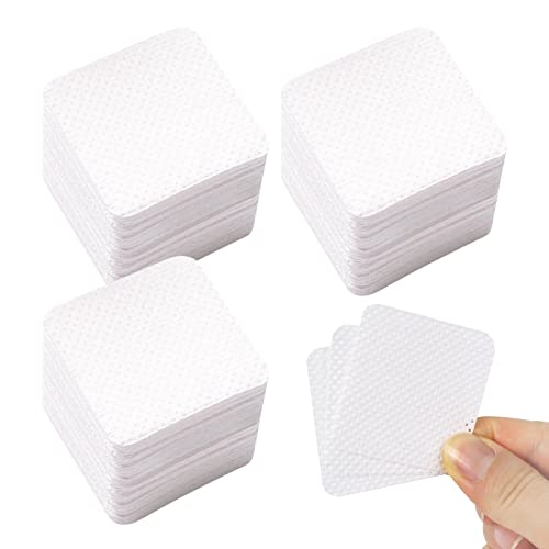 Qufiiry 300 Pcs Lint Free Wipes for Nails, Nail Wipe Pads Lint Free Wipes Nail Art UV Gel Polish Absorbent Remover Wipes, Gel Removal Soft Pads f