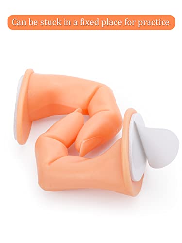 Deciniee Practice Finger, 10 pcs Manicure Training Display Practice Fake Finger Plastic Finger Model for Nail Art Practice