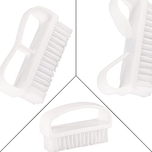 Nail Brush Fingernail Cleaning Brush Plastic Handle & Soft Bristle Scrubbing Dust Removal Nail Brushes Nail Cleaner Nail Manicure Dust Brush Idea