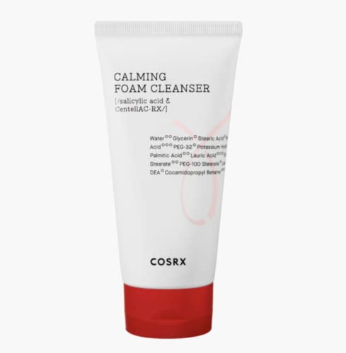 COSRX AC Collection Calming Foam Cleanser, 150ml | Facial Cleanser for Acne Prone Skin | For Sensitive, Blemish Prone Skin | Animal Testing Free,