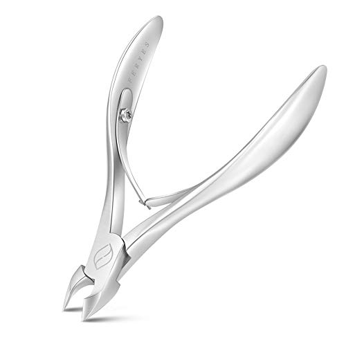 FERYES Cuticle Nippers, Cuticle Cutter and Remover with Cuticle trimmer for Dead Skin - Professional Manicure Tools and Cuticle Clippers- Stainle