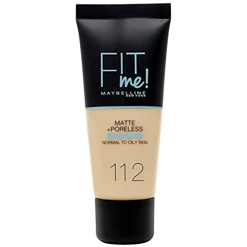Maybelline Fit Me Foundation, Matte & Poreless, Full Coverage Blendable Normal to Oily Skin, 115 Ivory 30ml