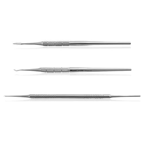 Blacks Files and Probe Podiatry Tools by Blizzard - German Forged - Blacks File Spoon and Swan Neck Probe Chiropodist Kit – Hospital Grade