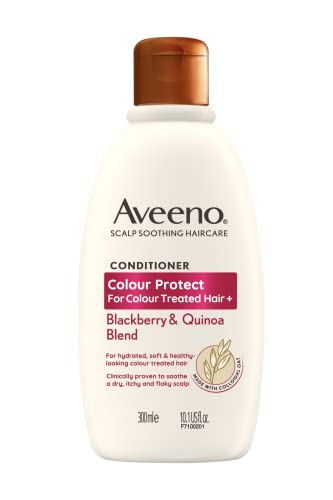 Aveeno Colour Protect Blackberry and Quinoa Scalp Soothing Conditioner for Colour Treated Hair 300ml.