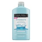 John Frieda Hydrate & Recharge Shampoo 250 ml, Hydrating Shampoo for Dry, Damaged Hair, Moisturising Shampoo for Stressed Hair