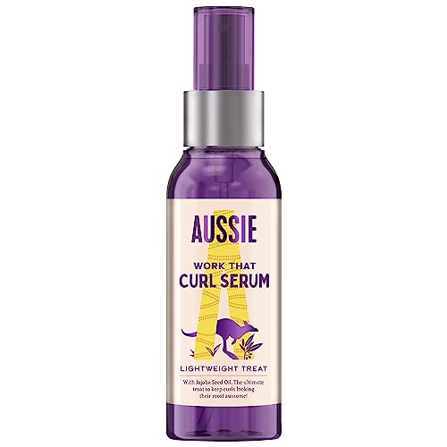 Aussie Hair Serum For Curly Hair, Curl Cream With Australian Jojoba Seed Oil, Curly Hair Products, Hair Oil, Work That Curl, Curling Cream Protec