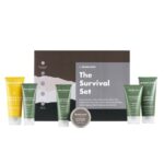 ManCave Survival Gift Set, 6 Natural Grooming Essentials,Shower Gel, Shampoo,Face Wash,Face Scrub and Moisturiser, Natural formulations For Men,