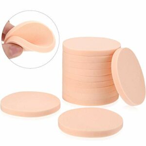 12 Pieces Face Paint Sponge Set Make-up Sponge Round Sponge Puff One Size Adult Unisex Foam Sponges (Round Shape)