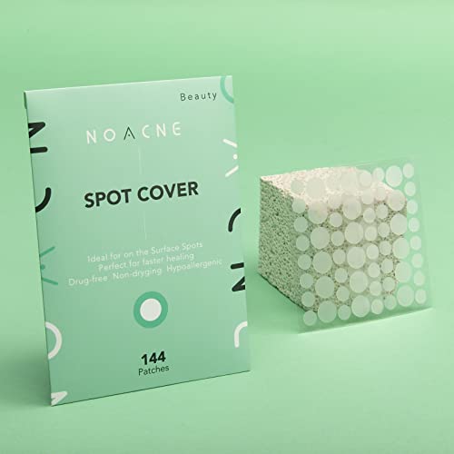 Pimple Patches, Spot Patches, NOACNE Hydrocolloid Patches for Acne Spot Treatment Sticker Anti Blemish Acne Patch 144 Dots, green