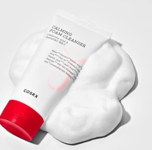 COSRX AC Collection Calming Foam Cleanser, 150ml | Facial Cleanser for Acne Prone Skin | For Sensitive, Blemish Prone Skin | Animal Testing Free,