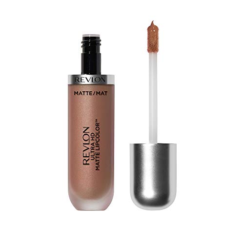 Revlon Ultra HD Matte Lipcolor, Velvety Lightweight Matte Liquid Lipstick in Nude / Brown, Seduction (630)