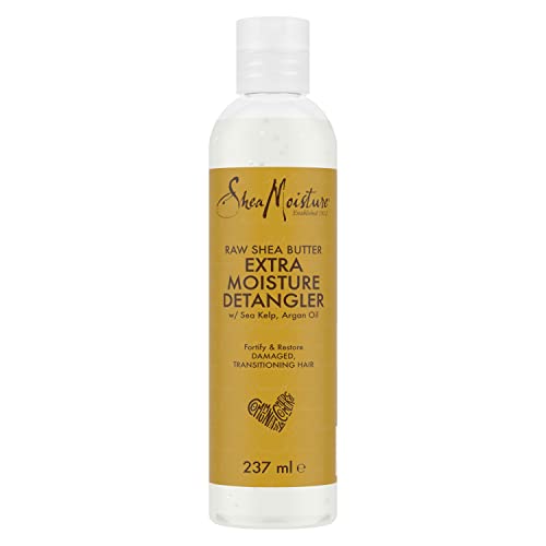 SheaMoisture Raw Shea Butter silicone and sulphate free hair detangler Extra Moisture Detangler for damaged, transitioning hair 237 ml