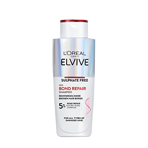 Elvive Bond Repair Shampoo by L'Oreal Paris, for Damaged Hair, for Deep Repair, Bonding Hair Care, 200ml