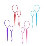 Hair Braiding Tool,Ponytail Holders,Topsy Tail Hair Tool, 8pcs Hair Braiding Tool Topsy Tail Loop French Braid Loop Tool Topsy Tail Kit, 4 Colors