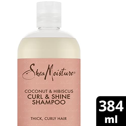 SheaMoisture Coconut & Hibiscus sulphate free shampoo Curl & Shine Shampoo for thick, curly hair 384 ml