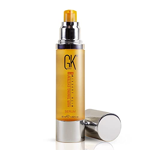 GK HAIR Global Keratin 100% Organic Argan Oil Anti Frizz Hair Serum (0.34 Fl Oz/10ml) Styling Smoothing Strengthening Hydrating & Nourishing Heat