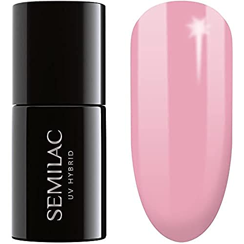 SEMILAC Gel Nail Polish | Long Lasting and Easy to Apply | Perfect for Home and Professional Manicure and Pedicure - 002 Delicate French UV Gel N