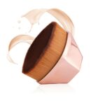 Foundation Makeup Brush Flat Top Kabuki Petal-shaped Face Blush Liquid Powder Foundation Brush for Blending Liquid, Cream or Flawless Powder Cosm