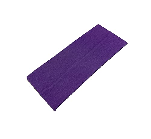 WESTEND CHOICE 9cm Wide Headbands Soft Head Band Plain Stretchy Unisex Kylie headband Bandeau Headbands for Women & Men Gym Yoga Hair Band (Black
