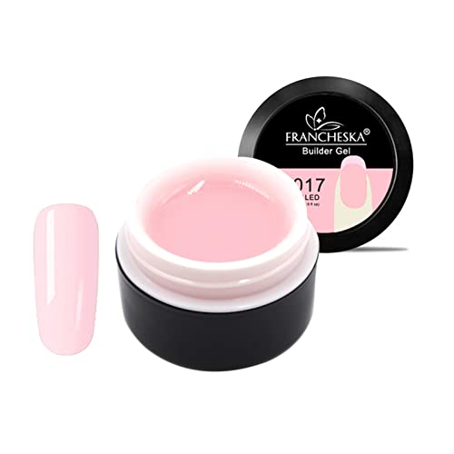 Clear Builder Nail Gel, Builder Gel for Nails Nail Extension Gel UV/LED Nail Base Building Gel for Nail Repair Extension & Modeling Strengthening
