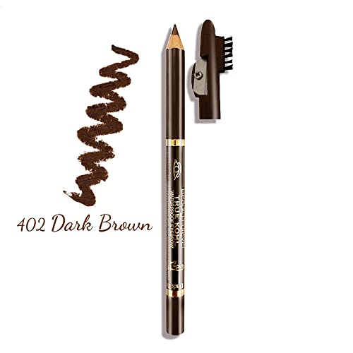 Beauty Forever True Kohl Waterproof Eyebrow Pencil with Sharpener, Definer, Matte Finish, Long Lasting, Waterproof, Suitable For All Eyebrow Shap