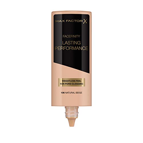 Max Factor Lasting Performance Long-Lasting Liquid Foundation - 106 Natural Beige, 35 ml