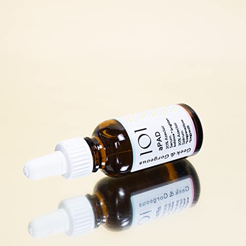Geek & Gorgeous 101 aPAD - 20% Azelaic Derivative Serum, evens skin tone, normalizes oil production & calms skin - all skin types including sensi