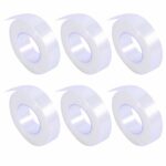 Ancoo 6 Rolls False Eyelash PE Tape Transparent Medical PE Tape Eyelash Extensions Tape Makeup Tools