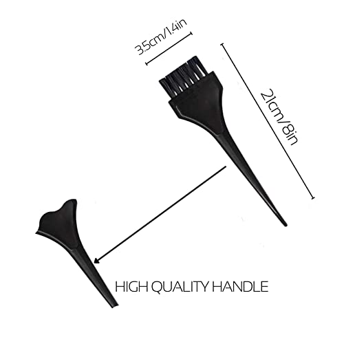 JagKul 4PCS Hair Dye Brush and Mixing Bowl Set, Tint Comb For Hair, Professional Salon Hair Coloring Dyeing Kit, Angled Comb and Brush