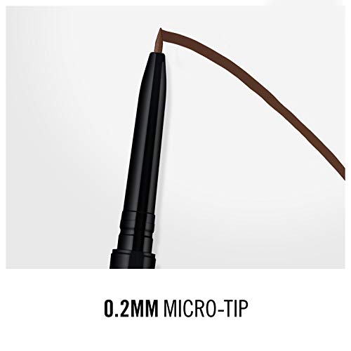 Rimmel London Brow Pro Micro 24HR Precision-Stroke Pen, Microfilling Felt Tip, Soft Brown, 1 ml