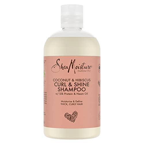 SheaMoisture Coconut & Hibiscus sulphate free shampoo Curl & Shine Shampoo for thick, curly hair 384 ml