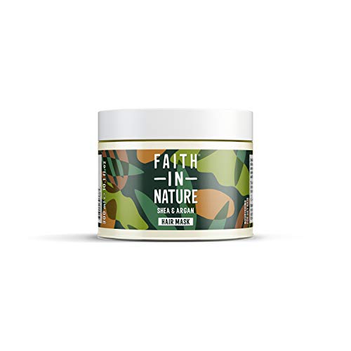 Faith In Nature Natural Shea & Argan Hair Mask, Nourishing, Vegan & Cruelty Free, No SLS or Parabens, For Dry to Very Dry Hair, 300ml