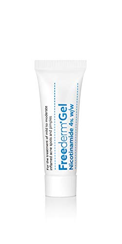 Freederm Gel for Mild to Moderate Acne with Nicotinamide, Clinically Proven, Reduces Spot Size, Redness and Inflammation, 10g Tube