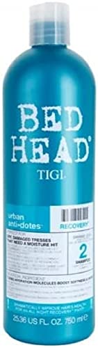 Bed Head by TIGI, Recovery Shampoo, Moisturising Shampoo for Professional Haircare, Great For Restoring Dry and Damaged Hair, 750ml
