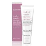 This Works Perfect Hands Intense Moisture, 75 ml - Hydrating Hand Cream Enriched with Larch Extract, Coconut and Fragranced Botanicals - Youth-Bo
