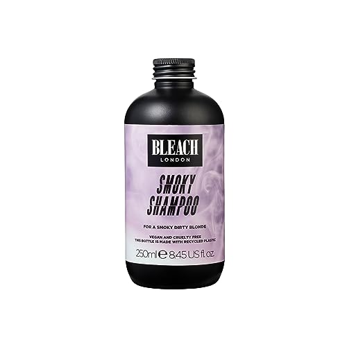 BLEACH LONDON Smoky Shampoo - Smoky Grey Rinse, Vegan, Cruelty Free, Colour Protected Clean, Colour Depositing Formula, 250 ml